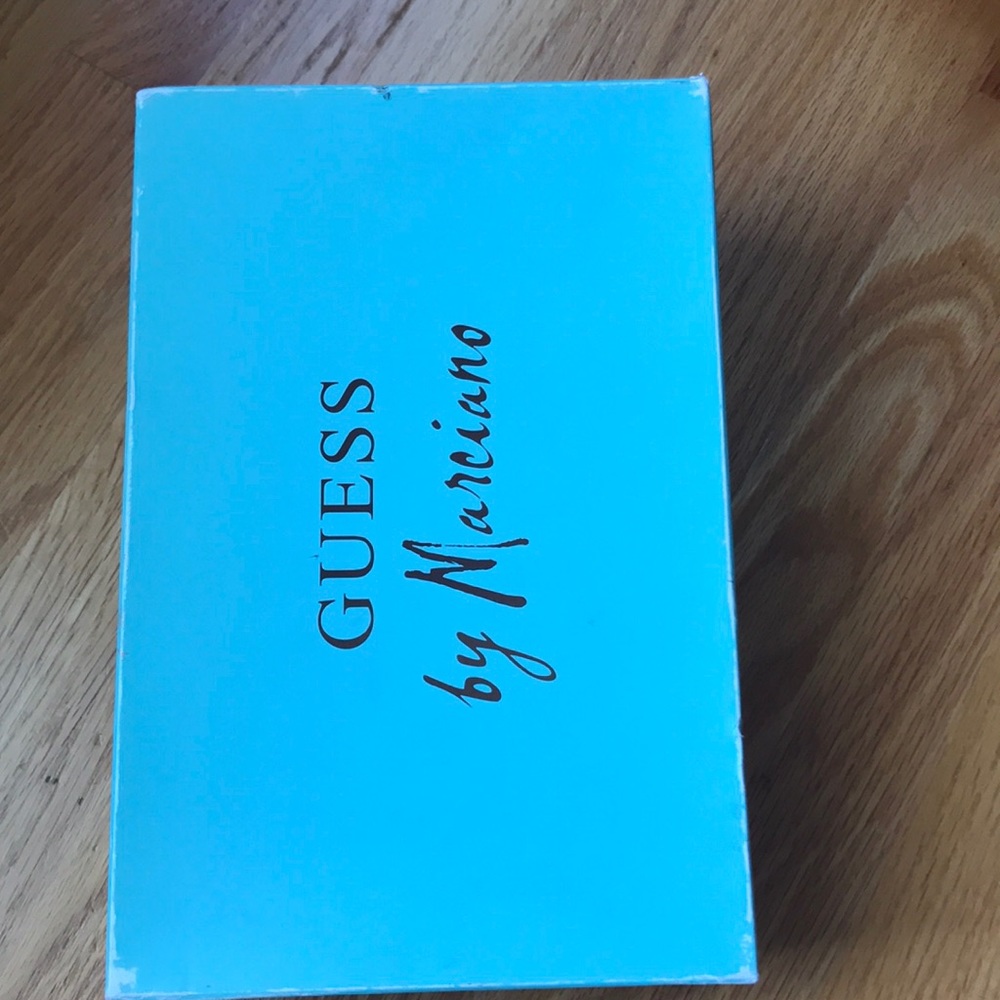 GUESS by Marciano purple peep toe pump